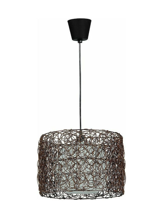 ARlight CL 1015 Κρεμαστό Φωτιστικό Πλέγμα για Ντουί E27 Καφέ 35x100x100εκ.