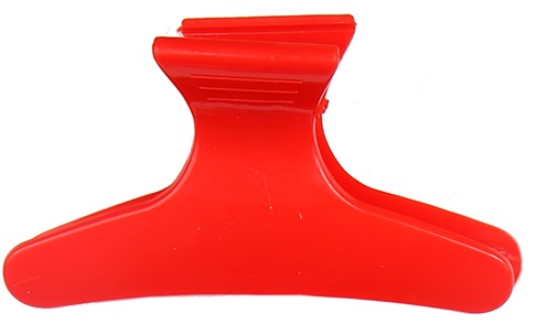 Ro-Ro Accessories Kομμωτηριακό κόκκινο κλάμερ μαλλιών 8 cm