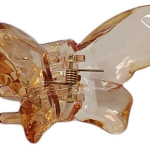 Ro-Ro Accessories Κλάμερ μαλλιών καφέ πεταλούδα