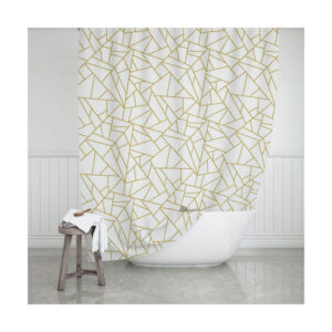 Estia Κουρτίνα Μπάνιου 180x200 Abstract 02-11758 Λευκό