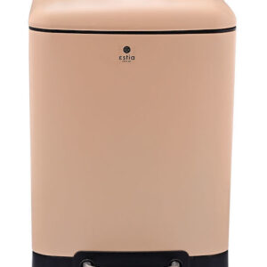 Estia Inox Καλαθάκι Μπάνιου Soft Close 6lt Μπεζ