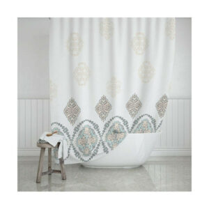 Estia Υφασμάτινη Κουρτίνα Μπάνιου 180x180 Μandala