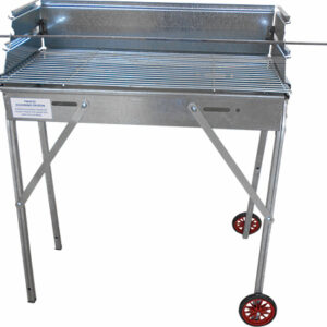 Κλαπάκης Νο1 Γαλβανιζέ Ψησταριά Κάρβουνου με Ρόδες 57x32εκ.