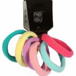 Ro-Ro Accessories Λάστιχο μαλλιών 3 cm σετ 6 τμχ