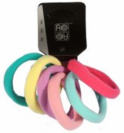Ro-Ro Accessories Λάστιχο μαλλιών 3 cm σετ 6 τμχ