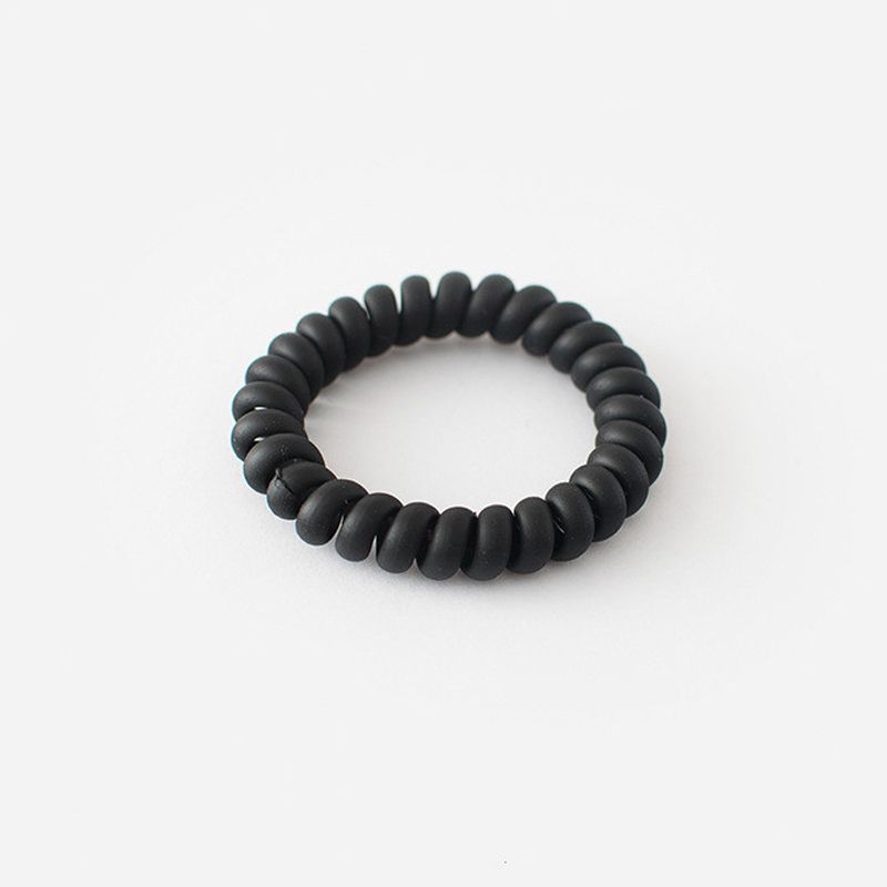 Ro-Ro Accessories Λάστιχο μαλλιών Kαλώδιο μαύρο 5 cm