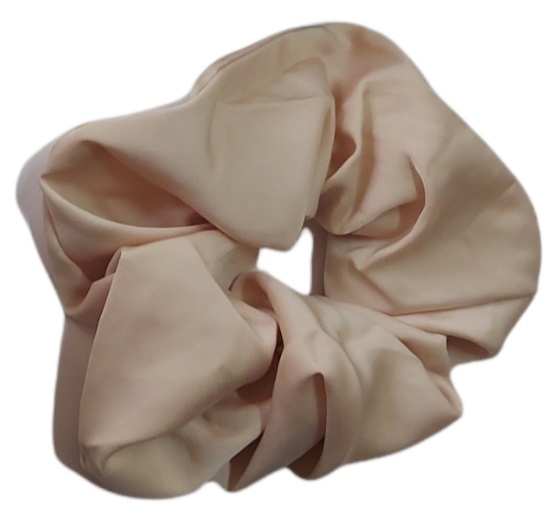 Ro-Ro Accessories Σούρα μαλλιών σατέν χρώματα Κρεμ