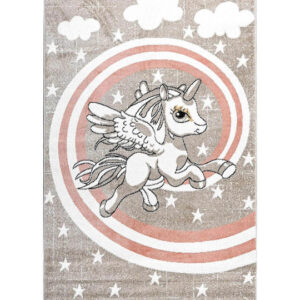 Παιδικό Χαλί Μονόκερος Μπεζ 160x230cm