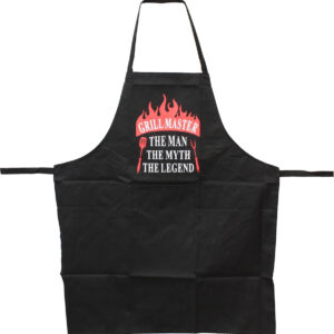 Ποδιά Κουζίνας Υφασμάτινη Grill Master 1219 Μαύρη 70x80cm