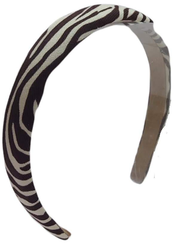 Ro-Ro Accessories Στέκα μαλλιών zebra print Καφέ