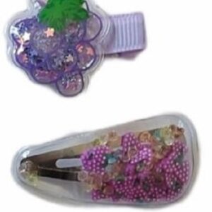 Ro-Ro Accessories Παιδικό κλιπ summer fruits σετ 2 τμχ Σταφύλι