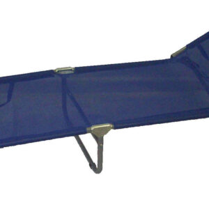 Campus Ξαπλώστρα Παραλίας Μπλε Πτυσσόμενη Μεταλλική 195x57x27εκ.