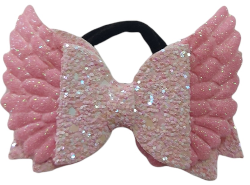 Ro-Ro Accessories Παιδικό λάστιχο μαλλιών φιόγκος με φτερά