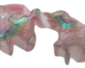 Ro-Ro Accessories Παιδικό λάστιχο μαλλιών μονοκερος, σετ 2 τεμ Ανοιχτό Ροζ