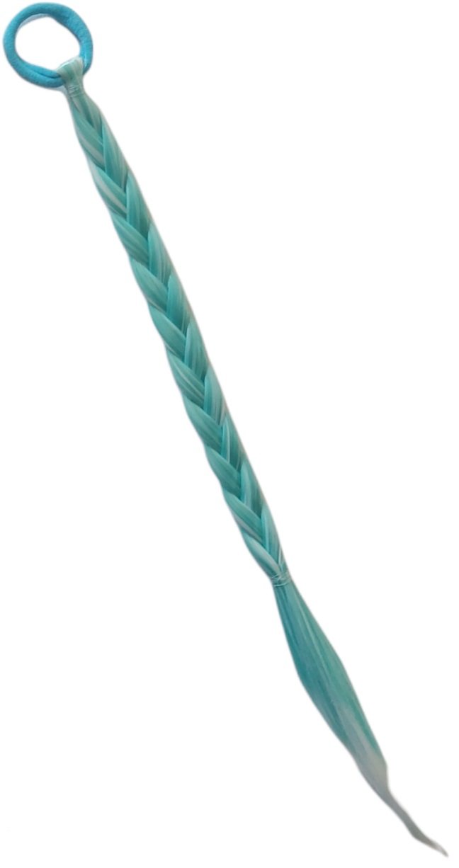 Ro-Ro Accessories Παιδικό λάστιχο μαλλιών πλεξούδα Γαλάζιο