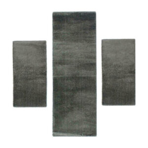 Σετ Χαλιά 1820 Veloute Dark Grey 3τμχ 67cm & 80cmX200cm