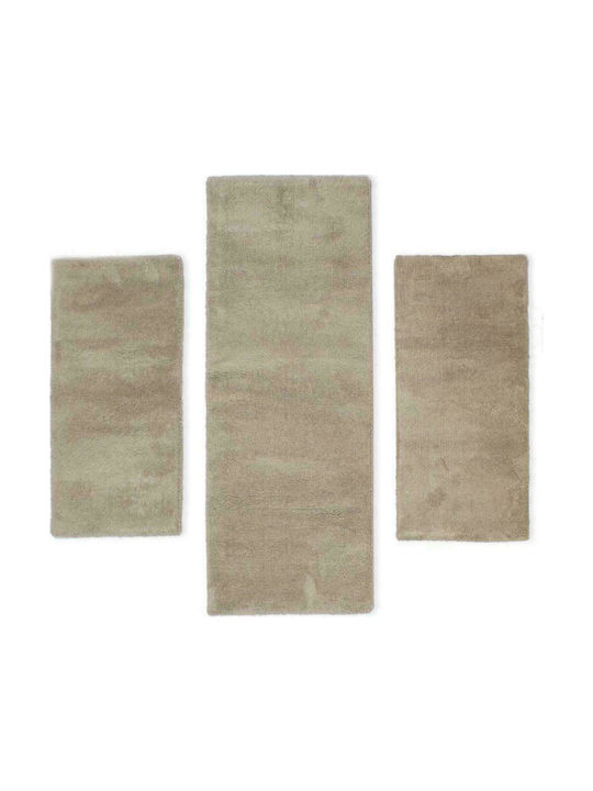 Veloute cozy 1820 beige Σετ Κρεβ/ρας 67cm & 80cmX200cm