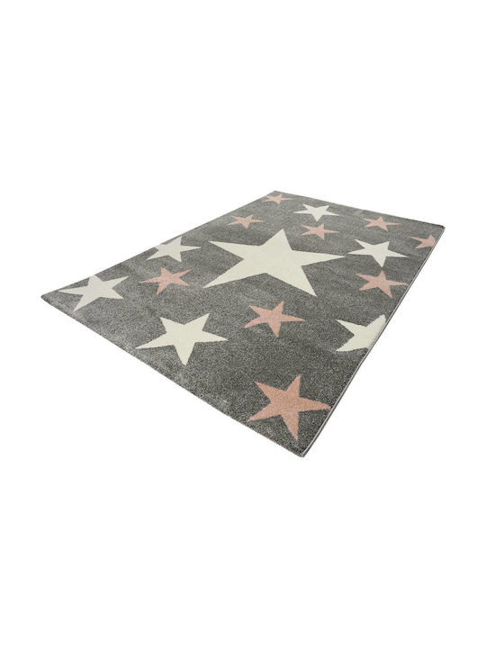 Παιδικό Χαλί 160x230cm 1925 Star Pink Light Grey - Image 4