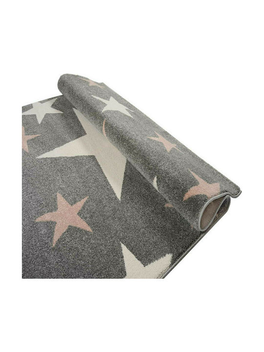 Παιδικό Χαλί 160x230cm 1925 Star Pink Light Grey - Image 3