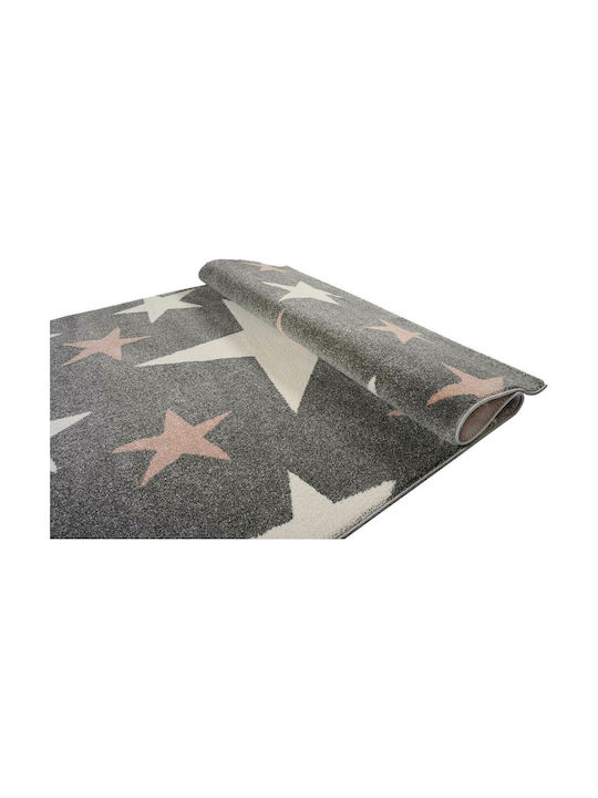Παιδικό Χαλί 160x230cm 1925 Star Pink Light Grey - Image 2