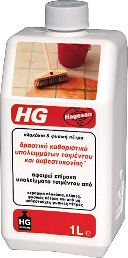HG Mortar & Efflorescence Remover Καθαριστικό Υπολειμμάτων Τσιμέντου Κατάλληλο για Πέτρα, Πλακάκια & Αρμούς 1lt