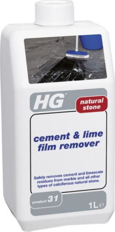 HG Natural Stone Cement & Lime Film Remover Καθαριστικό Υπολειμμάτων Τσιμέντου Κατάλληλο για Μάρμαρα 1lt