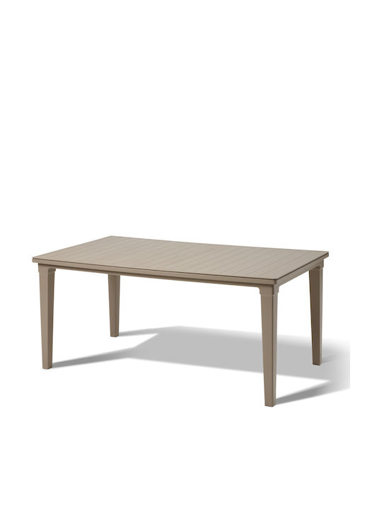 Τραπέζι Εξωτερικού Χώρου από Πολυπροπυλένιο Futura Cappuccino 165x94x74εκ. - Image 2