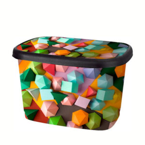 Κουτί Αποθήκευσης Πλαστικό 25lt Με Σχέδιο