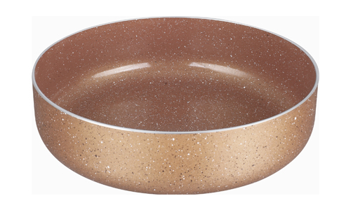 Chios Hellas Ταψί Woodstone Στρογγυλό Μεταλλικό 28cm