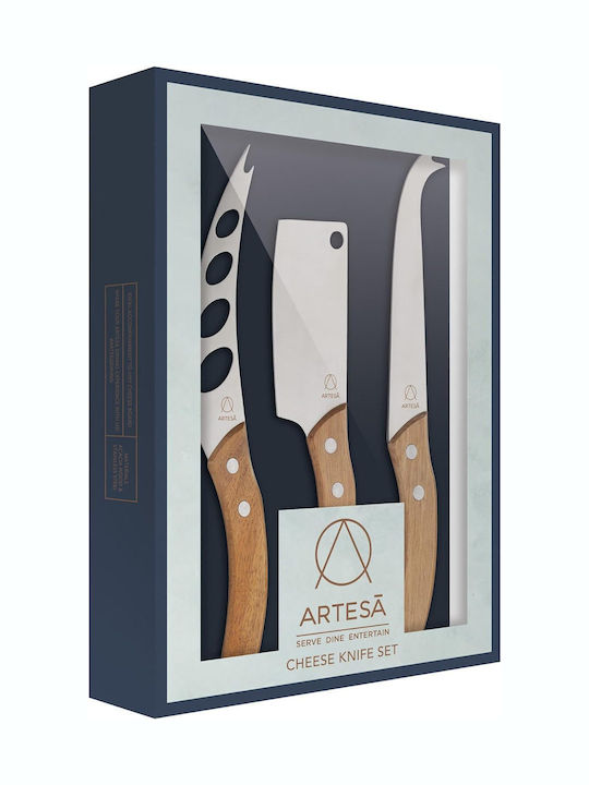 Kitchen Craft Σετ Μαχαίρια από Ανοξείδωτο Ατσάλι ARTCHEESE3PC 3τμχ