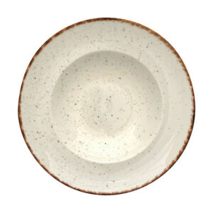 Gural Porselen Side Πιάτο Βαθύ από Πορσελάνη Μπεζ με Διάμετρο 26cm (ΡΦ02-Β)