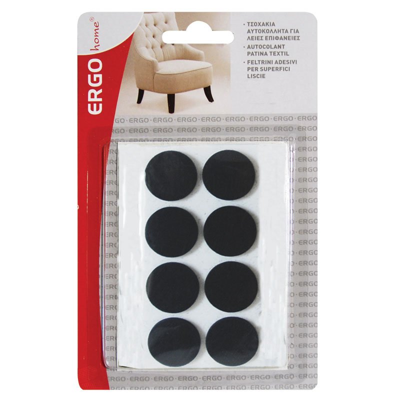 ERGO Αυτοκόλλητα τσοχάκια επίπλων στρογγυλά Φ25mm (8 τεμ.)