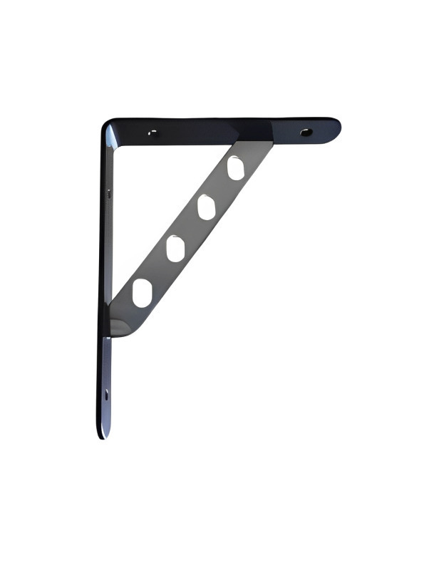 Γωνία Ραφιού από Μέταλλο σε Μαύρο χρωμίο 250x250mm