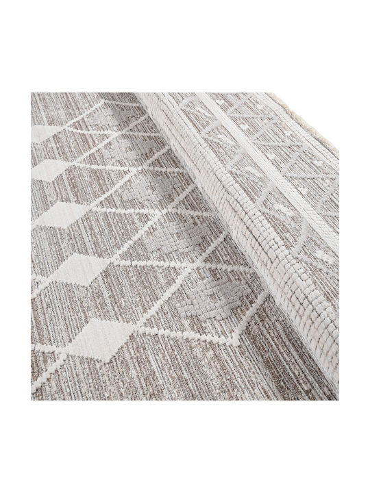 Polcarpet Havana Aztec 592 Χαλί Ορθογώνιο Καλοκαιρινό με Κρόσια Beige 165x240 - Image 3
