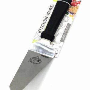 Homestyle ΣΠΑΤΟΥΛΑ ΣΕΡΒΙΡΙΣΜΑΤΟΣ ΙΣΙΑ ΑΝΤΙΚΟΛΛΗΤΙΚΗ ΓΚΡΙ 34,5cm ΜΕ ΜΕΤΑΛΛΙΚΗ ΛΑΒΗ