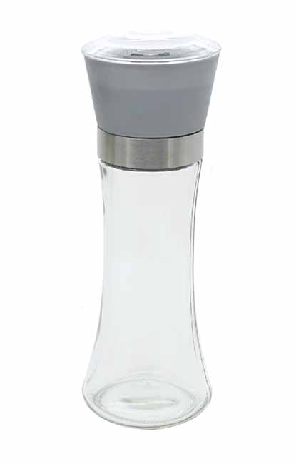 Homestyle ΠΙΠΕΡΟΜΥΛΟΣ ΓΥΑΛΙΝΟΣ ΓΚΡΙ 19cm