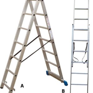 Profal Διπλή Σκάλα Αλουμινίου 2x10 801210