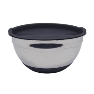 ΜΠΟΛ INOX ΜΕ ΜΑΥΡΟ ΚΑΠΑΚΙ ΚΑΙ ΒΑΣΗ ΣΙΛΙΚΟΝΗΣ 1,4lt ANKOR