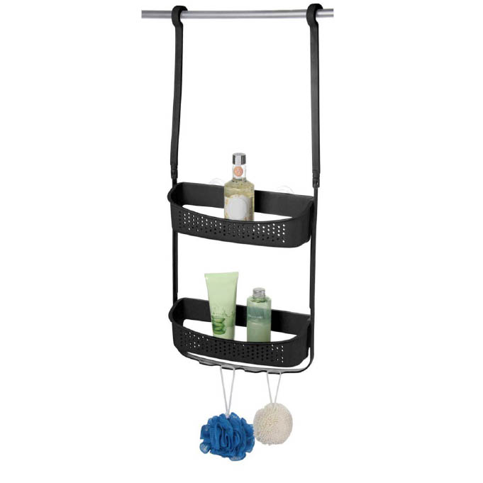 Ankor ΡΑΦΑΚΙ ΜΠΑΝΙΟΥ ΔΙΠΛΟ ΚΡΕΜΑΣΤΟ ΣΙΛΙΚΟΝΗΣ ΜΑΥΡΟ - Image 2