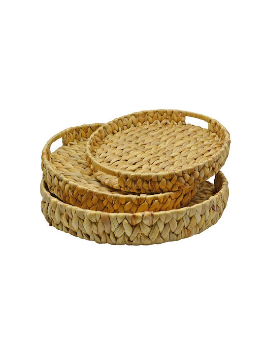Ankor Διακοσμητικός Δίσκος Ψάθινος Στρογγυλός 819843 3τμχ - Image 3