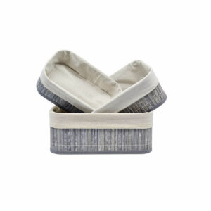 Σετ Διακοσμητικά Καλάθια Μπαμπού 824410 3τμχ Ankor