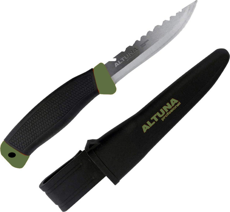 Altuna Μαχαίρι με Θήκη Μαύρο Πολλαπλών Χρήσεων από Ανοξείδωτο Ατσάλi - Image 2