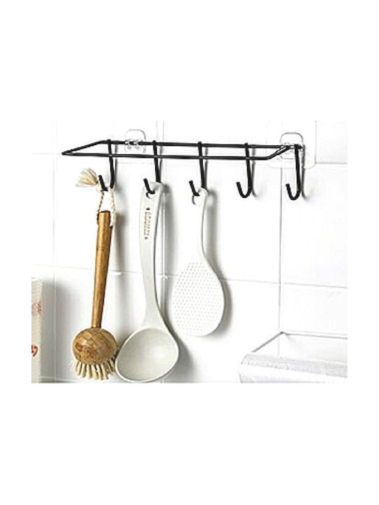 Dream House Κρεμάστρα Τοίχου Μεταλλική 5 Θέσεων 8658 27x7.5x9cm