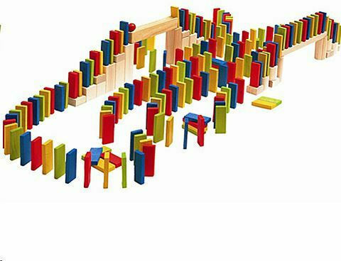 Woody Toys Πολύχρωμο Ντόμινο - Image 2