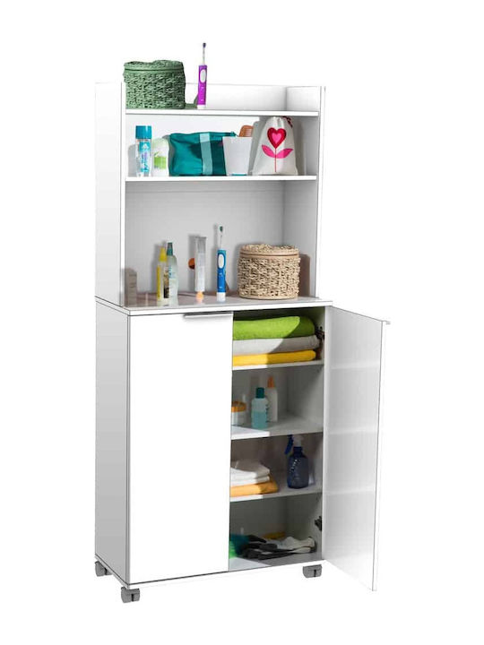 CHIOS IDEA Ντουλάπι Μπάνιου 73x36x172cm ADR-407 ΛΕΥΚΟ - Image 2