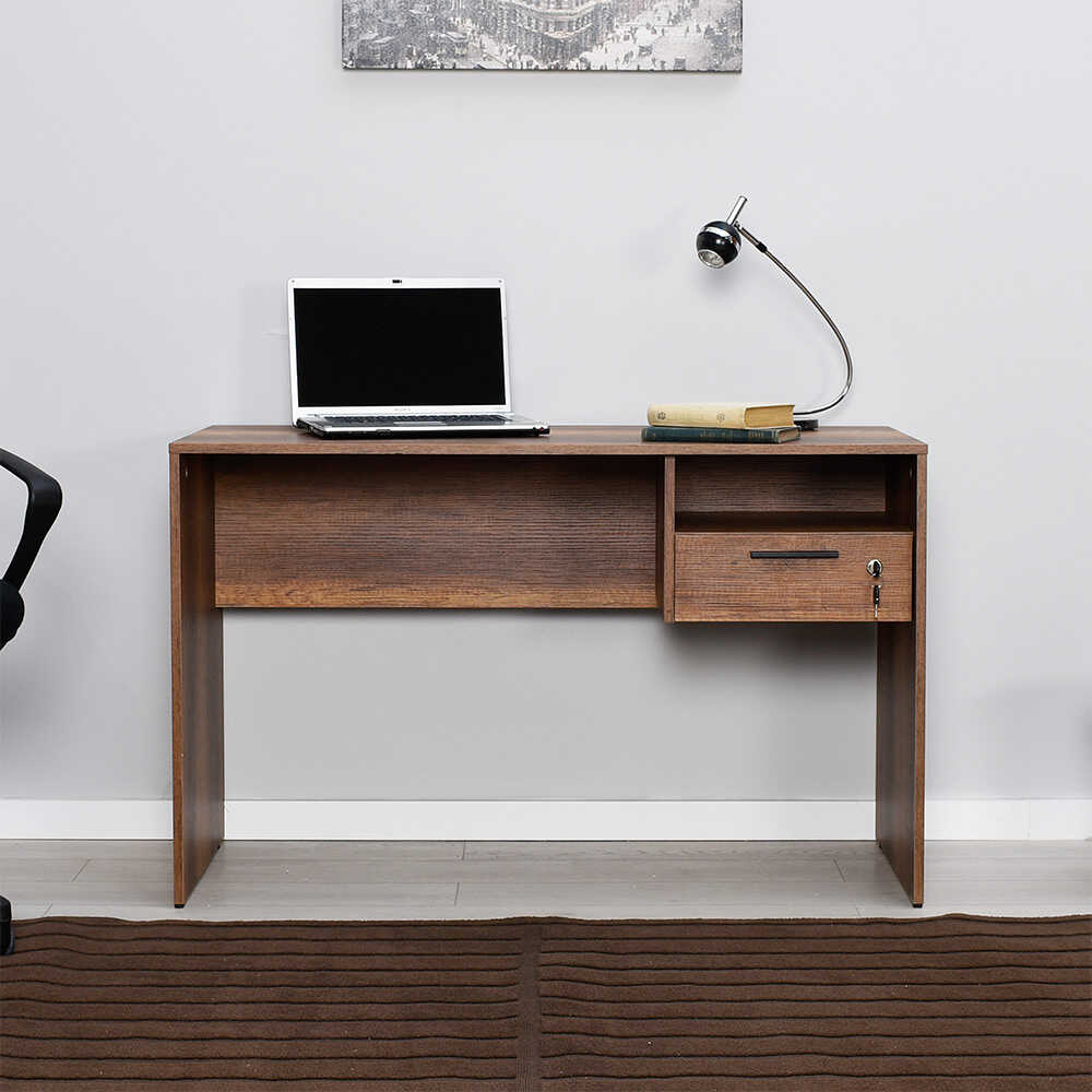 Γραφείο Ξύλινο Καρυδί 120x60x75εκ CMS-510-OO - Image 8