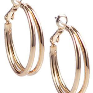 Ro-Ro Accessories Σκουλαρίκι Κρίκος 30mm Χάλκινο