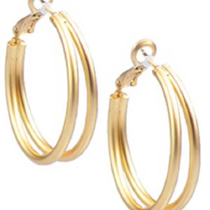 Ro-Ro Accessories Σκουλαρίκι Κρίκος 30mm Χρυσό