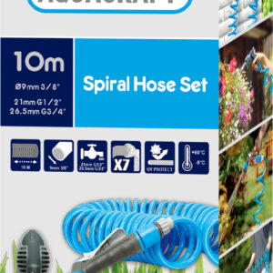 Λάστιχο Σπιράλ Σετ 1/2" 10m