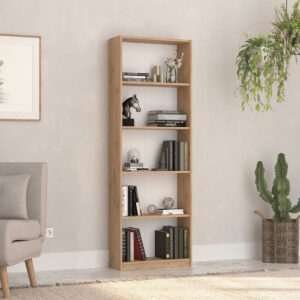 Βιβλιοθήκη Max 5 Ραφιών - Δρυς Florida 58x170x23 εκ. KTP-150-FF